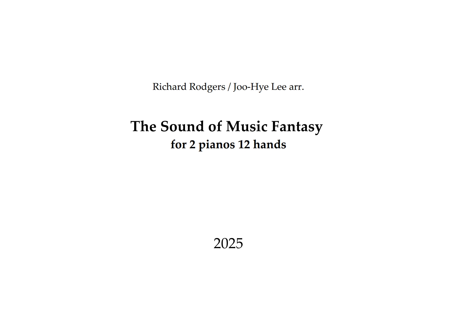 사운드 오브 뮤직 판타지